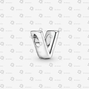 Pandora Letter V Alphabet Charm